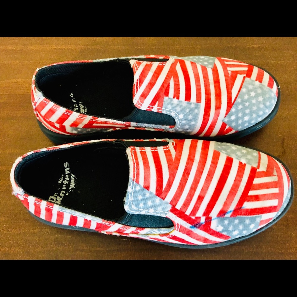 Dr.Martens “USA FLAG” Slip-On shoes.
